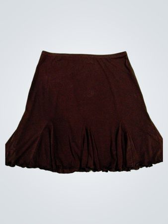 Brown Flared Skirt