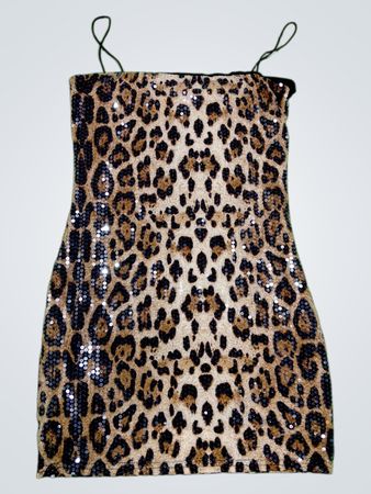 Sequin Leopard Dress