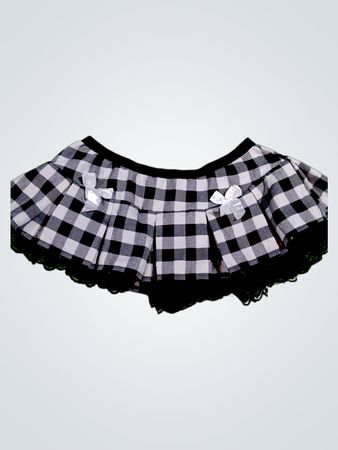 J. Templeton Black and White Checkered Skirt