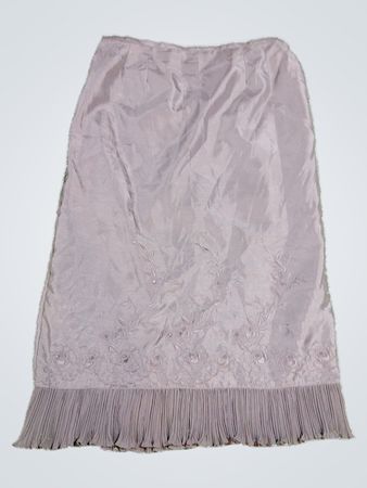 Gray Fringed Pants