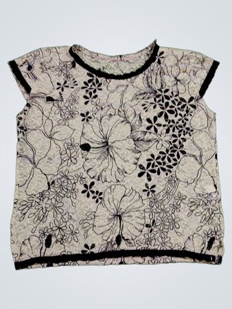 Floral Pattern Sleeveless Top