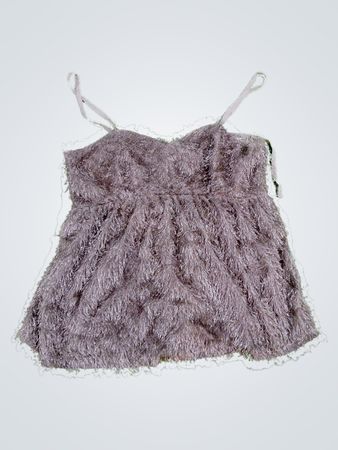 Grey Fuzzy Tank Top