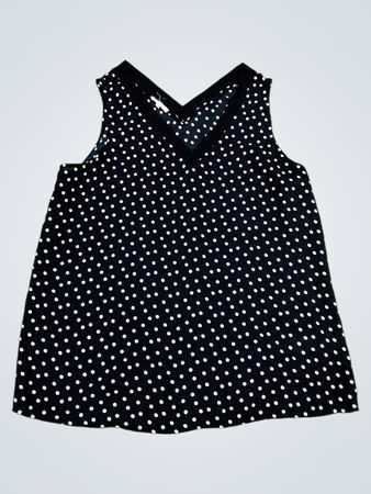 Black Polka Dot Tank Top