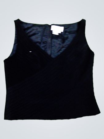 Bob Mackie Boutique Black Sleeveless Blouse
