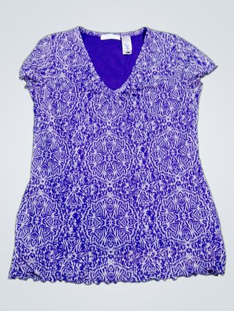 LizWear Purple Patterned Top