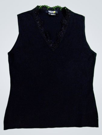 Karen Kane Lace Trim Sleeveless Top