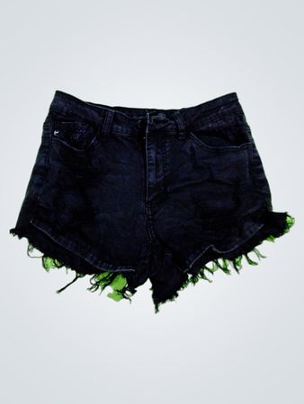 Kancan Black Denim Shorts