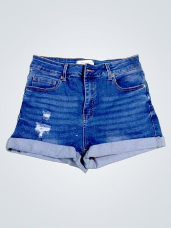 Wax Jean Denim Shorts