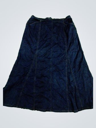 Dark Blue Denim Skirt
