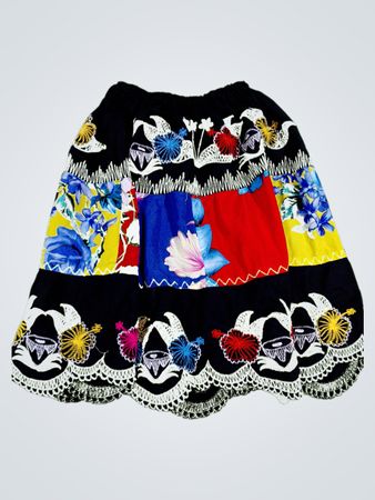 Floral Patchwork Skirt