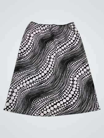 Black and White Polka Dot Skirt