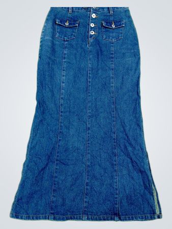 Calvin Klein Blue Denim Skirt