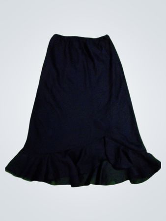 Black Ruffled Skirt