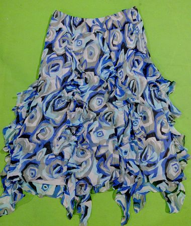 Jones New York Floral Ruffled Skirt
