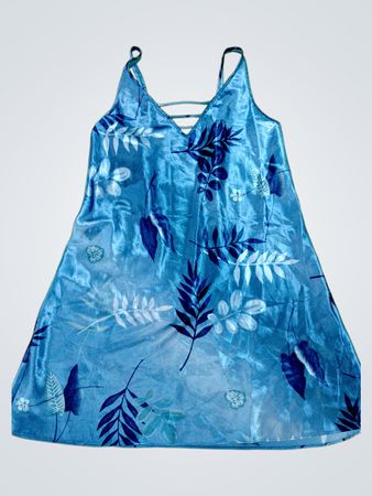 Blue Floral Nightgown