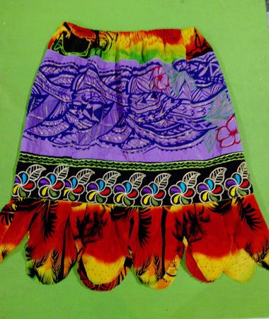 Colorful Hawaiian-Style Skirt