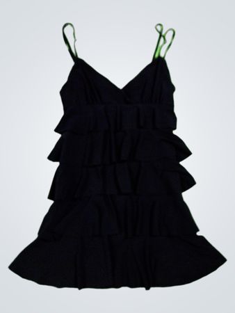 Kool Black Ruffled Dress