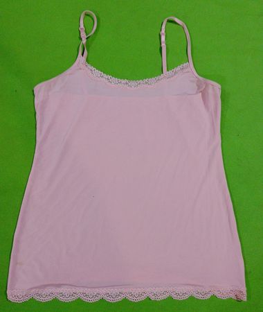 Pink Lace Trim Camisole
