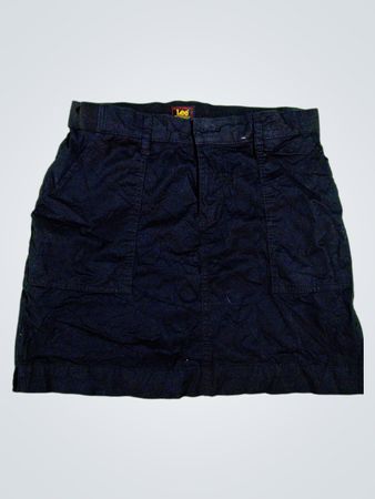 Lee Black Denim Mini Skirt