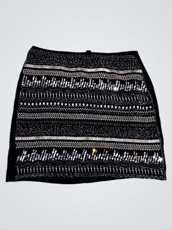 Sequined Mini Skirt