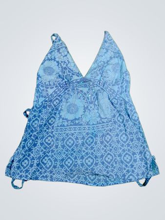 Blue Camouflage Top