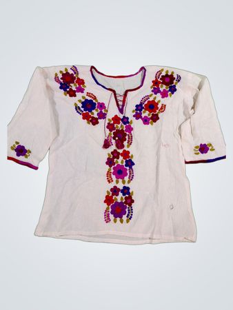 Embroidered White Blouse
