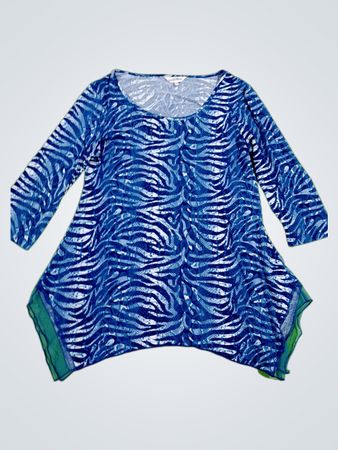 Northern Reflections Women's Blue Patterned Top