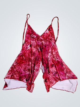Red Floral Camisole