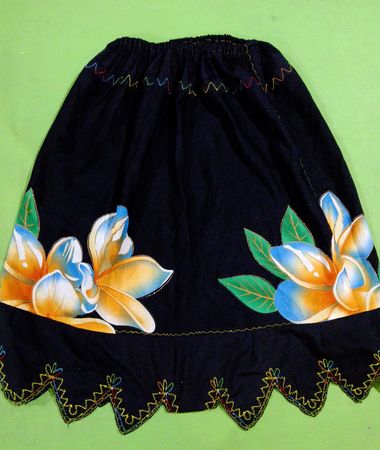 Black Floral Skirt