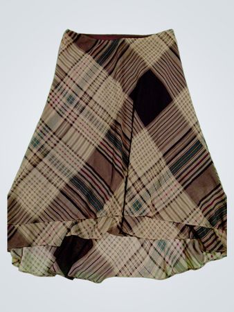 Chaps Plaid Skirt