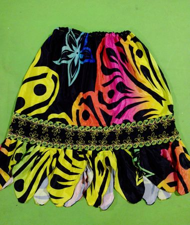 Colorful Butterfly Print Skirt
