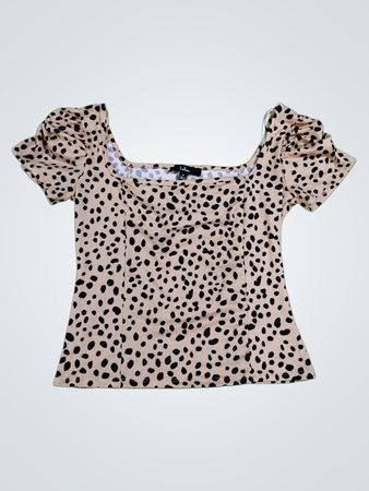 Lulus Animal Print Blouse