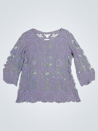 Xhilaration Purple Lace Top