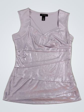 White House Black Market Metallic Sleeveless Top