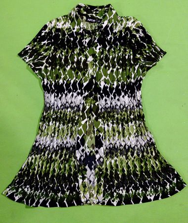 APT.9 Green and Black Patterned Dress