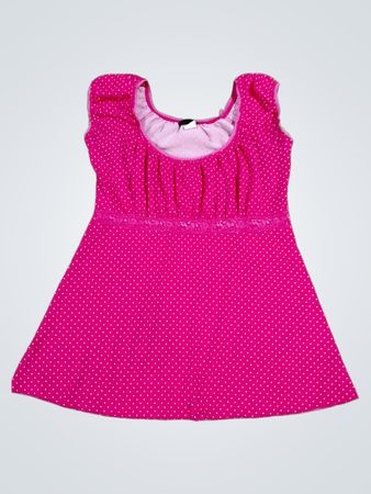 Seventeen Fashion Pink Polka Dot Dress