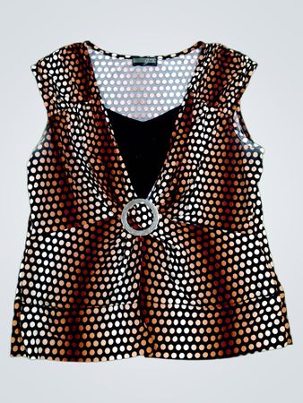 Polka Dot Sleeveless Top