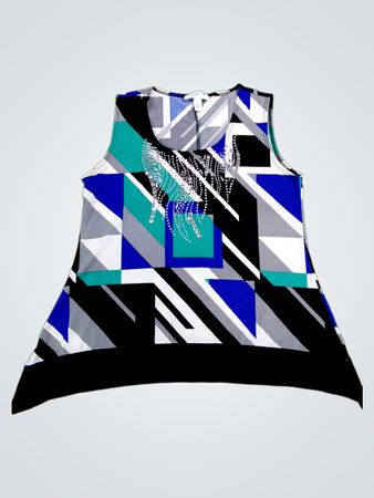 Dressbarn Geometric Pattern Dress