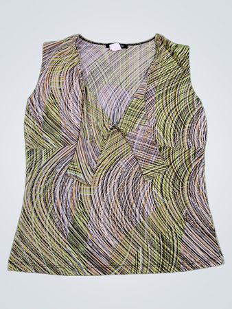 Only Nine Sleeveless Swirl Print Top