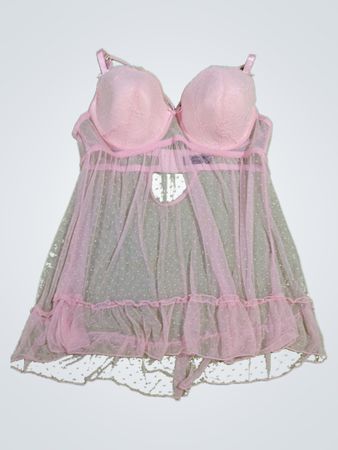 Pink Sheer Nightgown