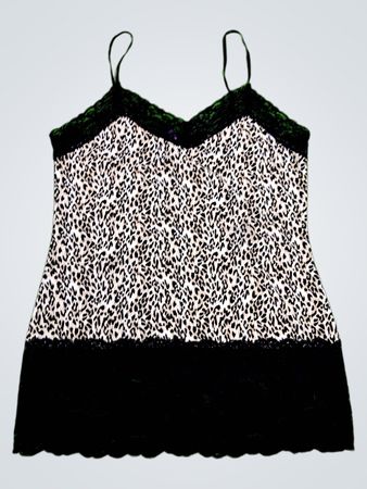Black and White Leopard Print Camisole