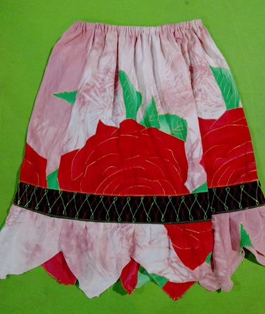 Pink Floral Skirt