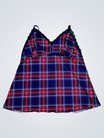la Vie en Rose Plaid Cami Top