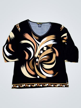 Valentina Graphic Print Top