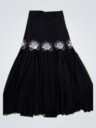 Black Embellished Skirt