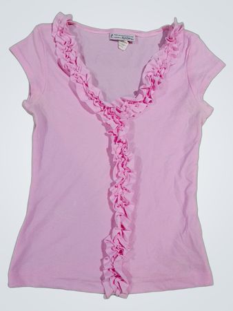 Pink Ruffled Blouse