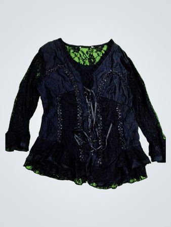 Black Lace Blouse