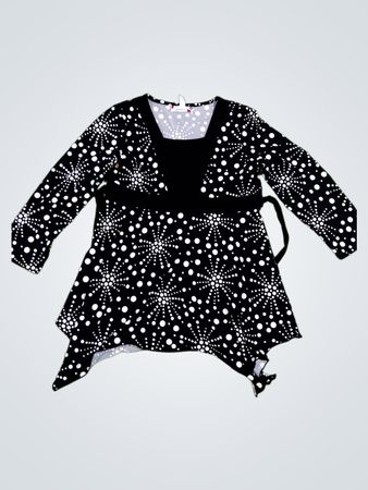 Speckless Women's Black and White Polka Dot Dress