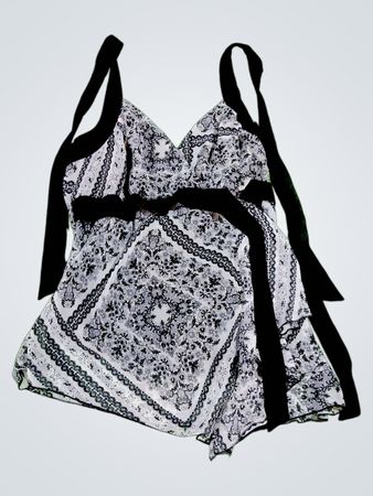 studio 1940 Floral Pattern Bodysuit