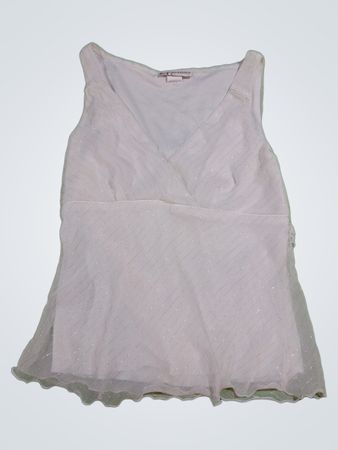 White Sleeveless Top